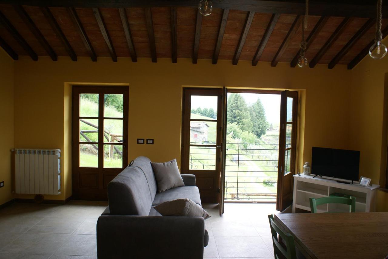 Tramonto Casa Barga Toscana Ristrutturata 2021 Exteriér fotografie